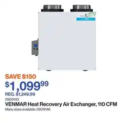 Patrick Morin Heat Recovery Air Exchanger, 110 CFM offer