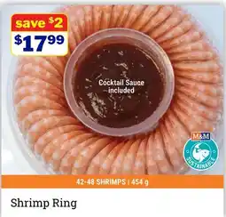 M & M Food Market Shrimp Ring offer