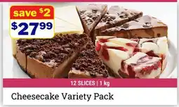 M & M Food Market Cheesecake Variety Pack offer