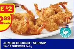 M & M Food Market JUMBO COCONUT SHRIMP offer