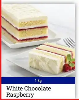 M & M Food Market White Chocolate Raspberry offer