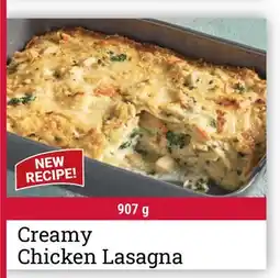 M & M Food Market Creamy Chicken Lasagna offer