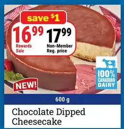 M & M Food Market Chocolate Dipped Cheesecake offer
