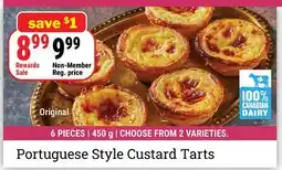M & M Food Market Portuguese Style Custard Tarts offer