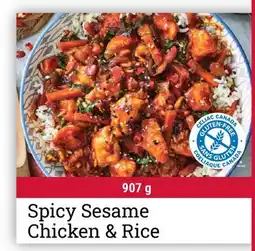 M & M Food Market Spicy Sesame Chicken & Rice offer