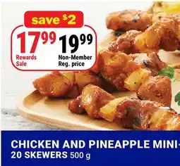 M & M Food Market CHICKEN AND PINEAPPLE MINI-20 SKEWERS offer