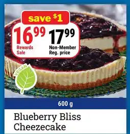 M & M Food Market Blueberry Bliss Cheezecake offer