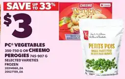 Loblaws PC vegetables offer