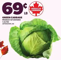 Loblaws Green Cabbage offer