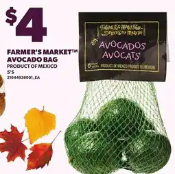 Loblaws Farmer's Market avocado bag offer