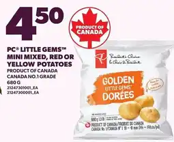 Loblaws PC little gems mini mixed red or yellow potatoes offer