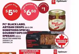 Loblaws PC black label artisan crisps offer