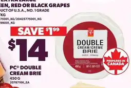 Loblaws PC double cream brie offer