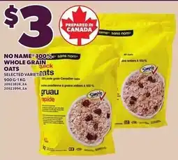 Loblaws No Name whole grain oats offer