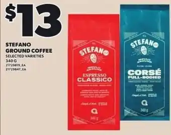 Stefano ground coffee