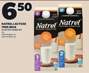 Natrel lactose free milk