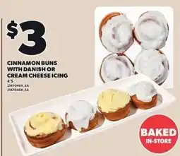 Loblaws Cinnamon buns with danish or cream cheese icing offer