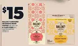 Loblaws Balzac's ground or whole bean coffee offer