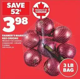 Loblaws Farmer's Market red onions offer