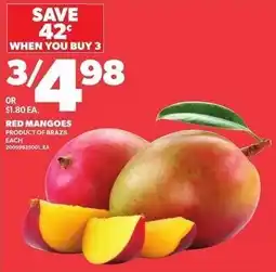 Loblaws Red mangoes offer