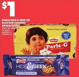 Loblaws Parle hide & seek or glucose cookies or biscuits offer