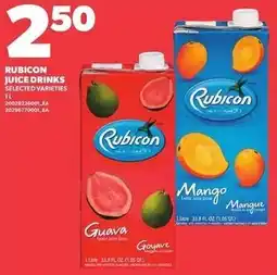 Loblaws Rubicon juice drinks selected varieties offer