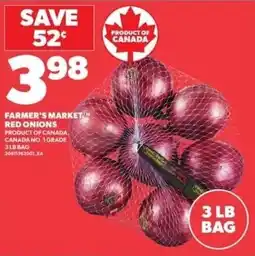 Loblaws Farmer's Market red onions offer