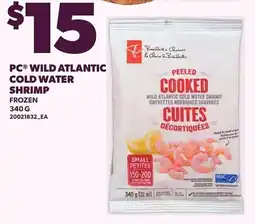 Loblaws PC wild atlantic cold water shrimp offer
