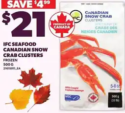 Loblaws Icf seafood canadian snow crab clusters offer