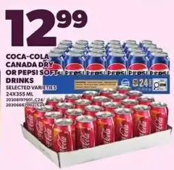 Loblaws Coca-Cola Canada Dry or Pepsi Soft Drinks offer