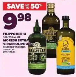 Loblaws Filippo Berio moresh extra virgin olive oil offer