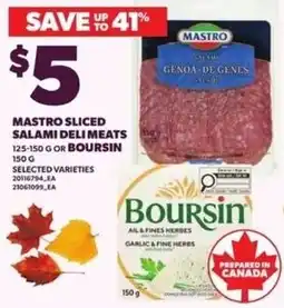 Loblaws Mastro sliced salami deli meats offer