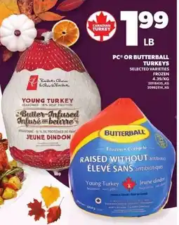 Loblaws PC or Butterball turkeys offer