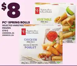 Loblaws PC spring rolls offer