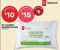 Loblaws PC Allergy Defense Pillow offer