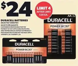 Loblaws Duracell power boost offer