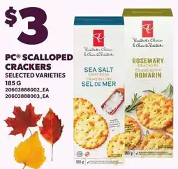 Loblaws PC scalloped crackers offer