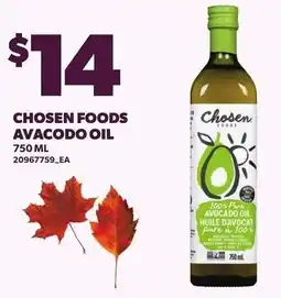 Loblaws Chosen Foods Avacodo Oil offer