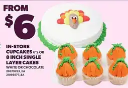 Loblaws Cupcakes 6's or 8 inch single layer cakes offer