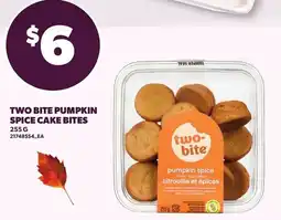Loblaws Two bite pumpkin spice cake bites offer