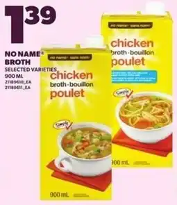 Independent Grocer No Name broth chicken offer
