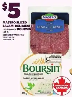 Independent Grocer Mastro sliced salami deli meats offer