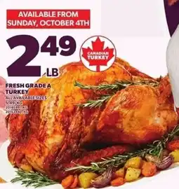 Independent Grocer Canadian turkey fresh grade a turkey offer