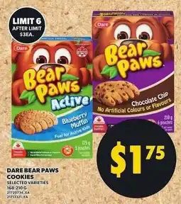 Loblaws Dare Bear Paws Cookies offer