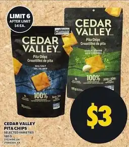 Loblaws Cedar valley pita chips offer