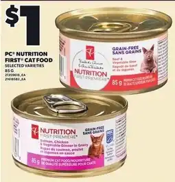 Loblaws PC Nutrition First Premiere cat food offer