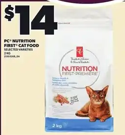 Loblaws PC Nutrition First Cat Food offer