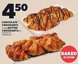 Loblaws Chocolate croissants or butter croissants offer