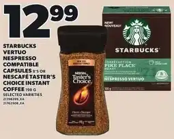 Loblaws starbucks vertuo nespresso compatible capsules offer