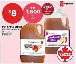 Loblaws PC apple cider offer